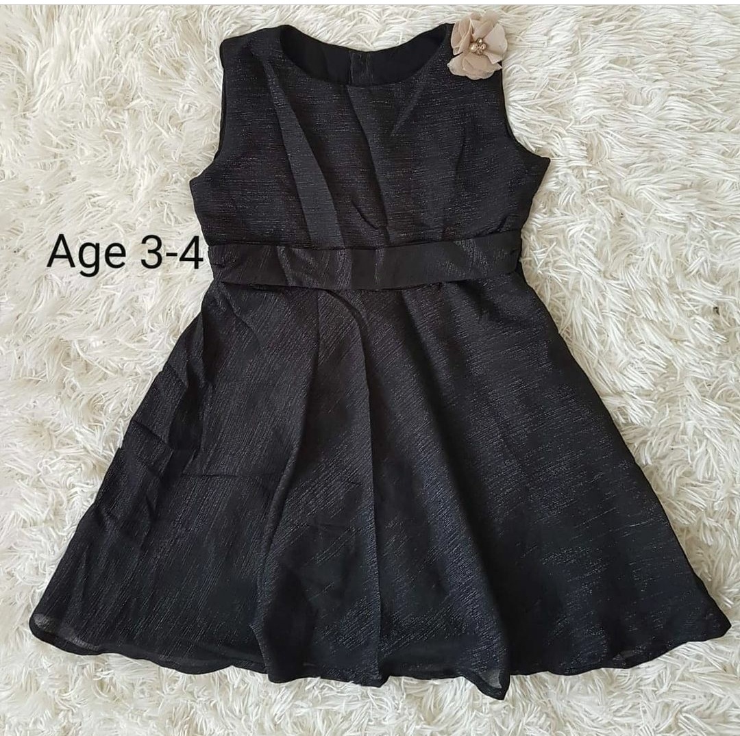Black shimmer dress