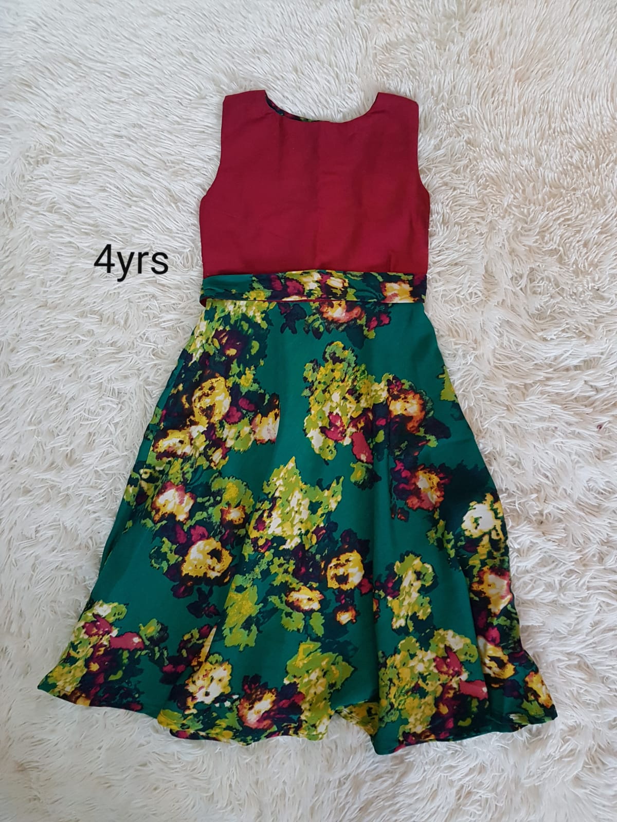 Royal green maxi dress