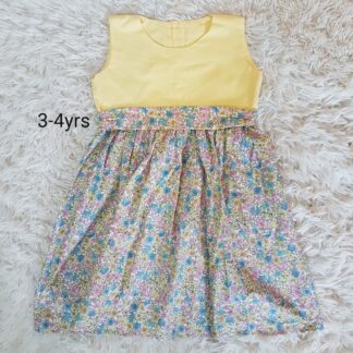 Lemon ditsy floral dress