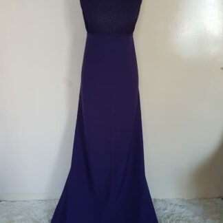 Purple matching maxi dress