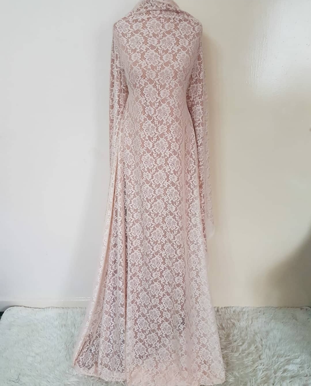 Lace top maxi dress