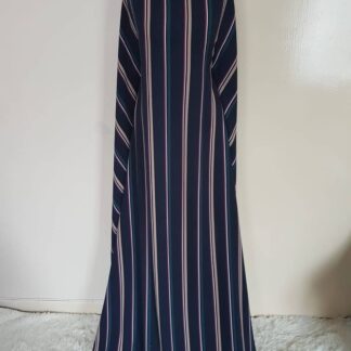 Navy stripe maxi dress