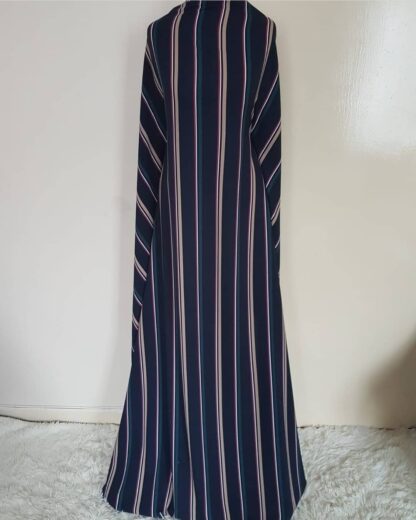 Navy stripe maxi dress