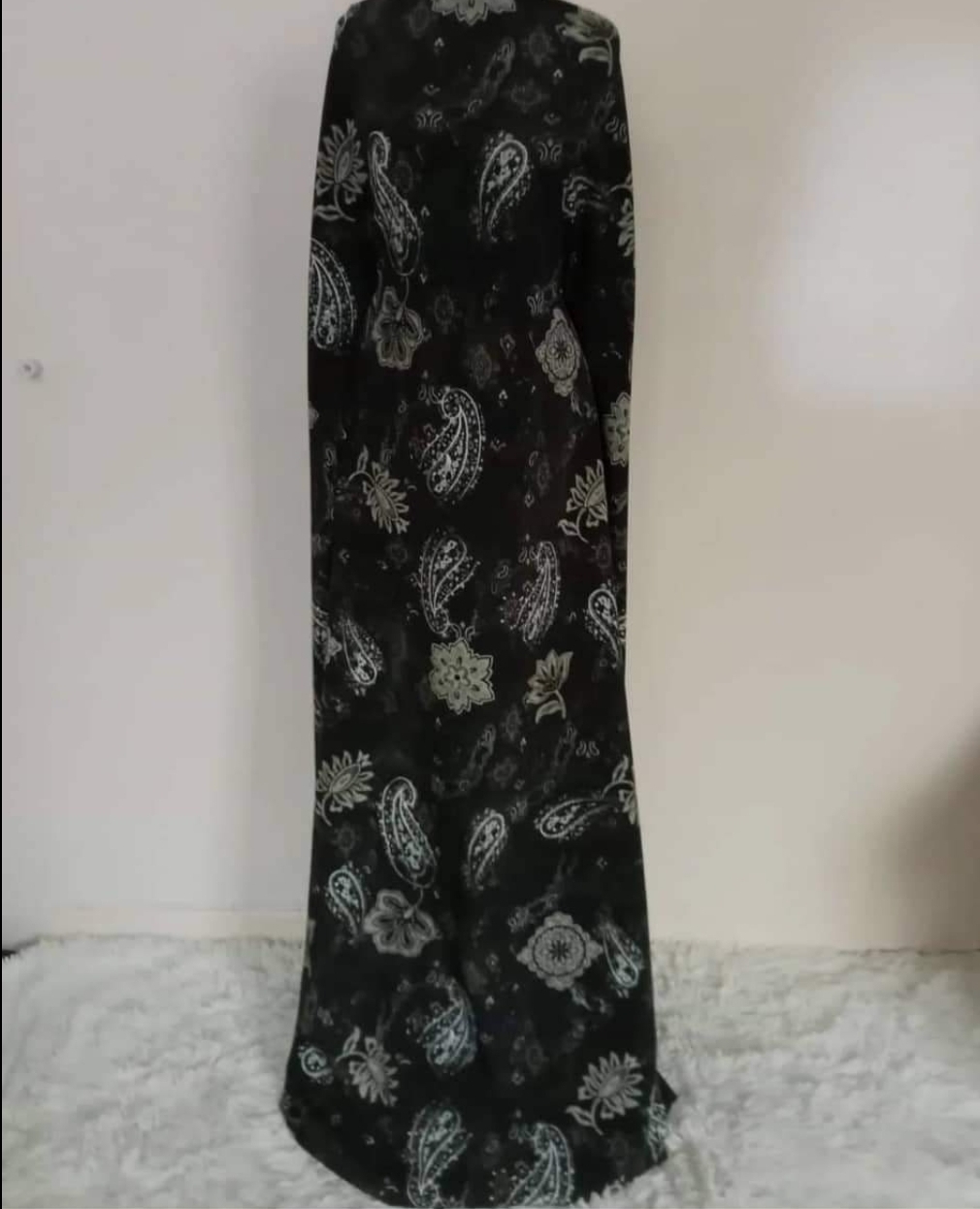 Black paisley maxi dress