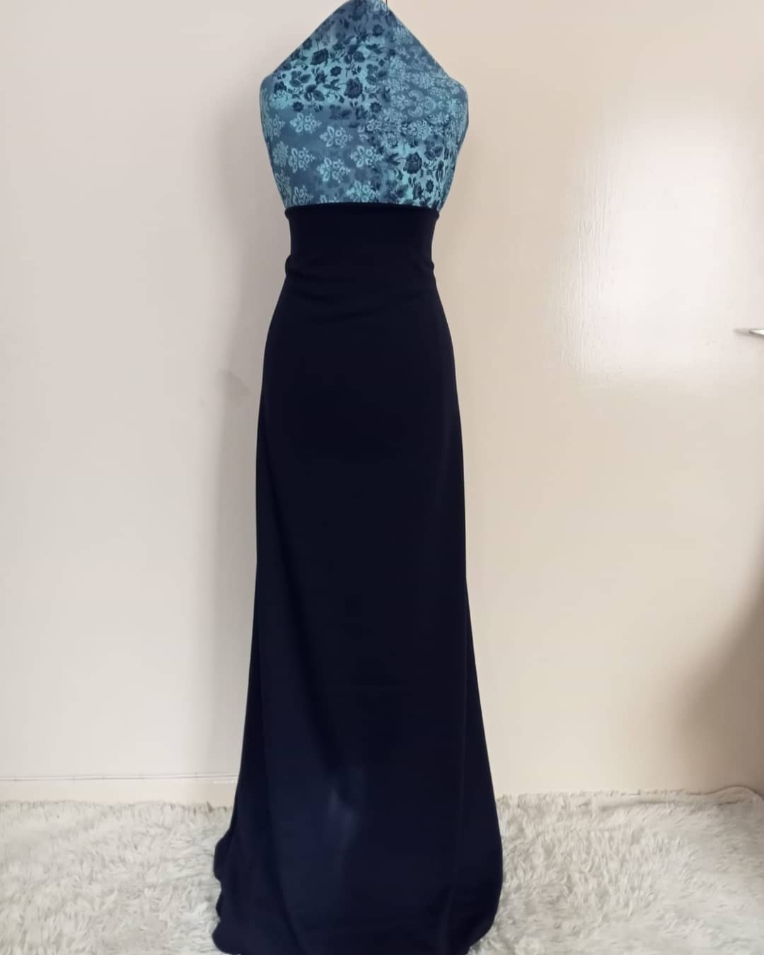 Blue top maxi dress
