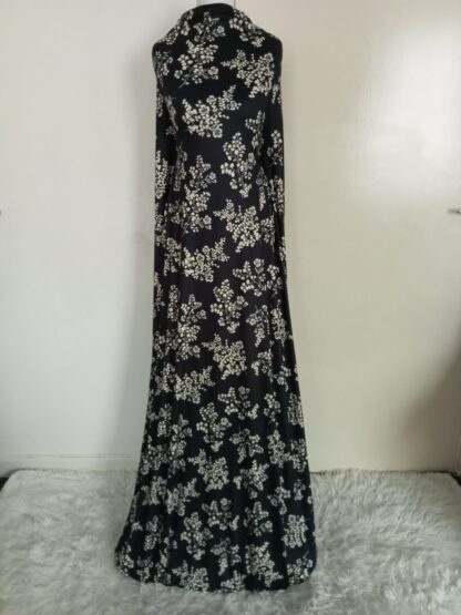 Black floral maxi dress