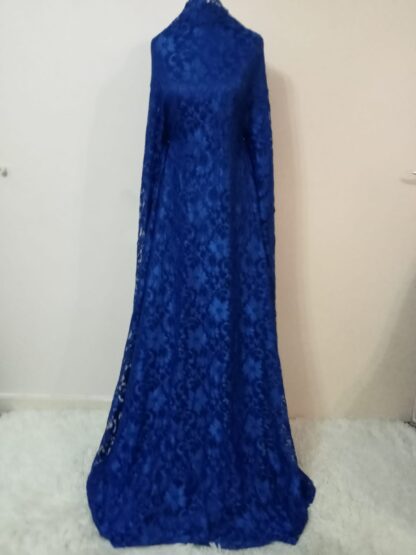 Lace royal blue maxi dress