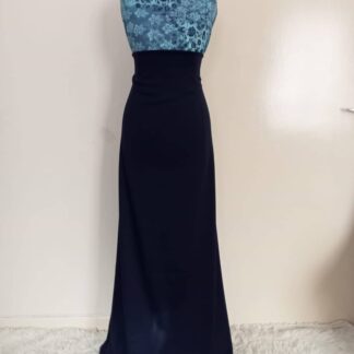 Blue top maxi dress