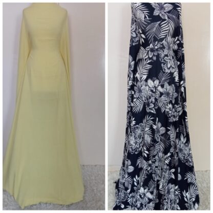 Lemon and floral midi dress