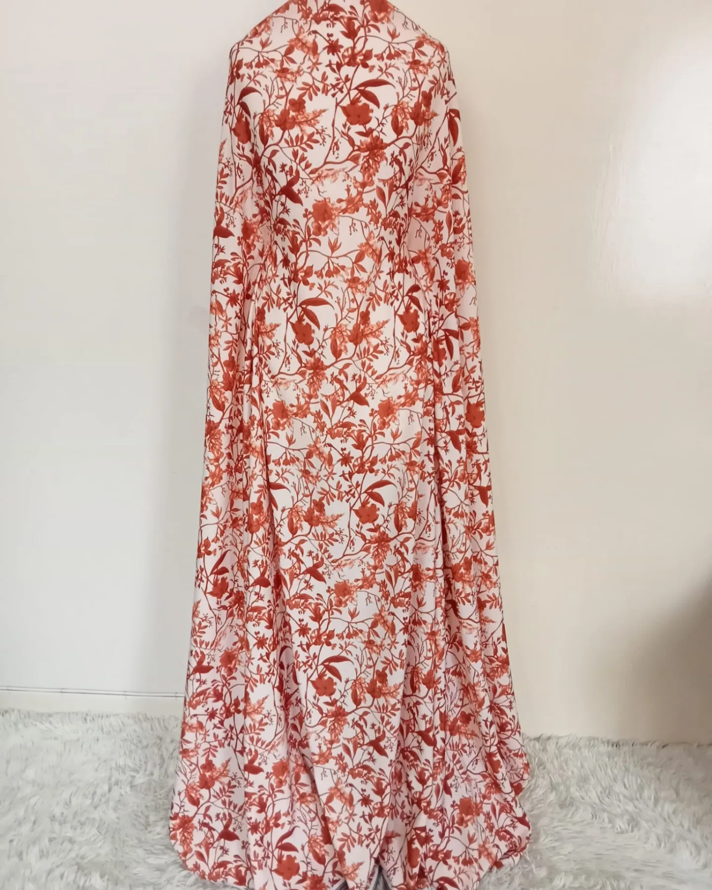 Autumn floral maxi dress