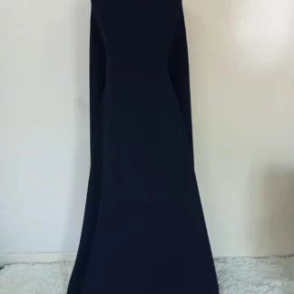 Aubergine and navy dress