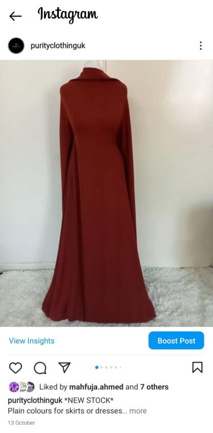 Purity Clothing Women Terracotta maxi dreams