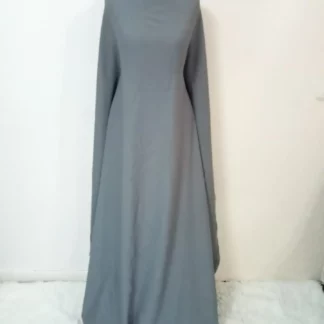 Plain grey maxi dress