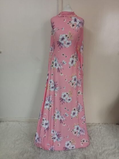 Purity Clothing Dresses Pink floral maxi dress