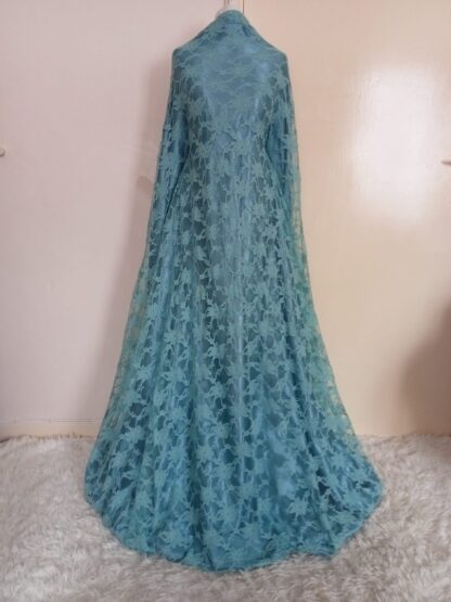 Purity Clothing Dresses Blue lace maxi with pockets