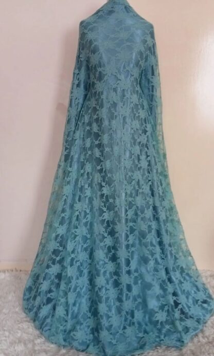 Purity Clothing Dresses Teal lace maxi dress